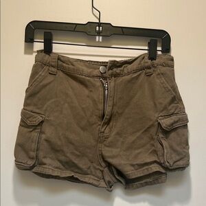 Casual Tan Women's Cargo Shorts